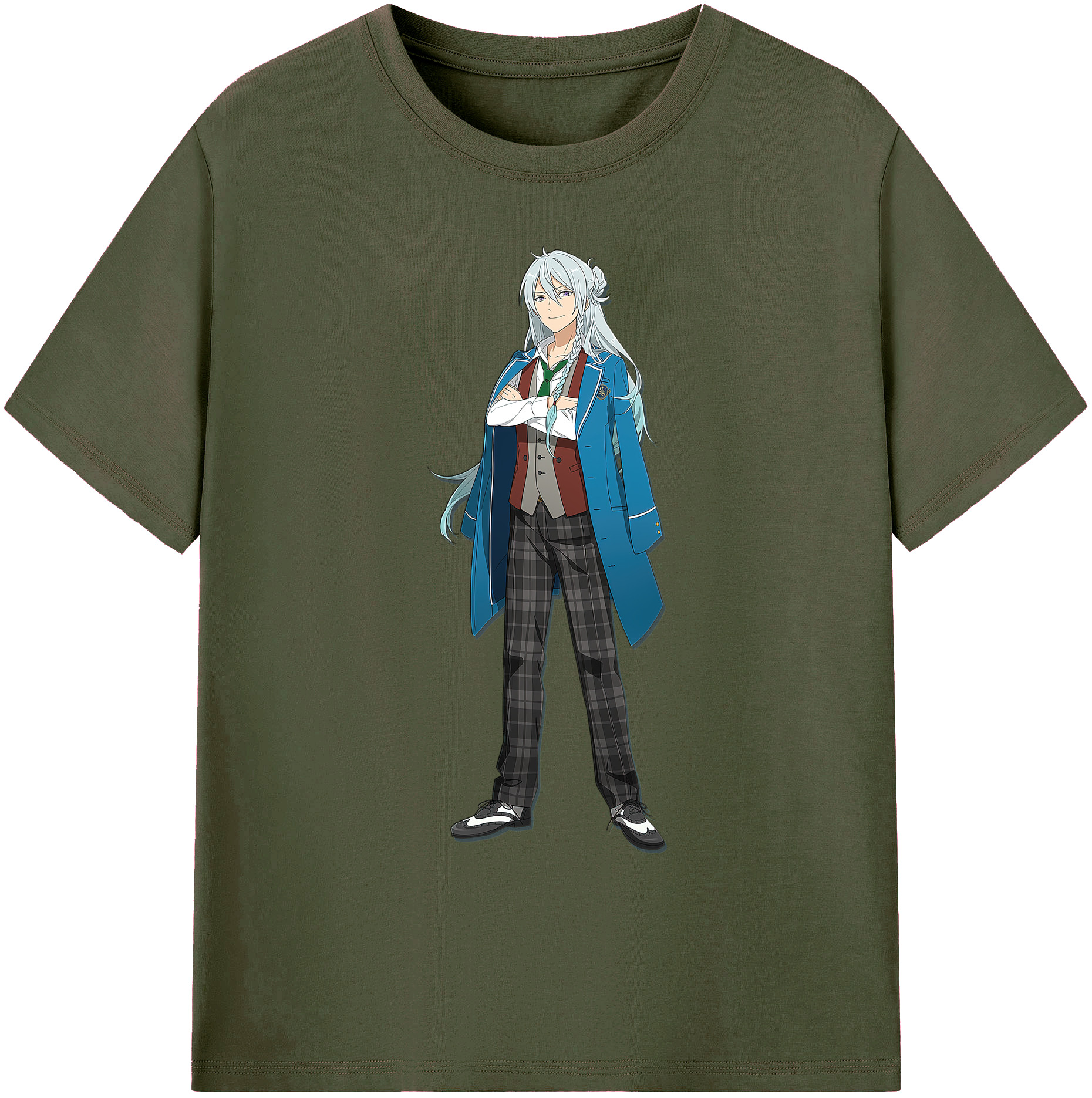 （画像用） あんさんぶるスターズ! Ensemble Stars 綿100％ メンズ半袖Tシャツ｜肌触りやわらか＆通気性